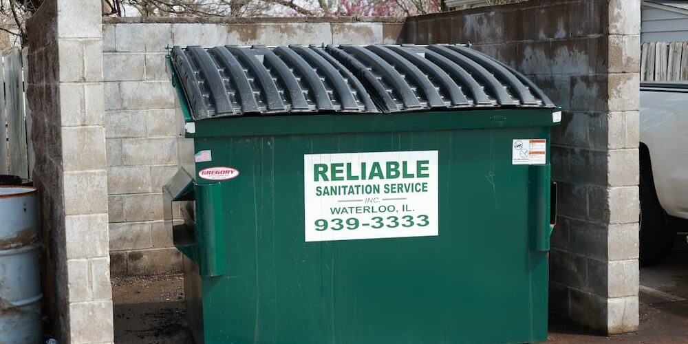 4 yard commercial permanent dumpster