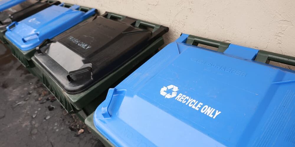 Recycling only residential bin
